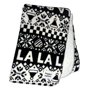 Victoria’s Secret Fa La La Sherpa Throw Blanket – Happy Nation – NIP 🎄
